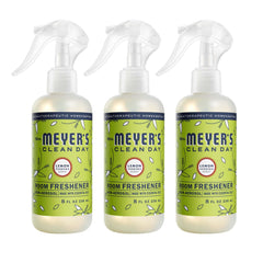 Mrs. Meyer's Clean Day Lemon Verbena bottle for quick room refreshment.