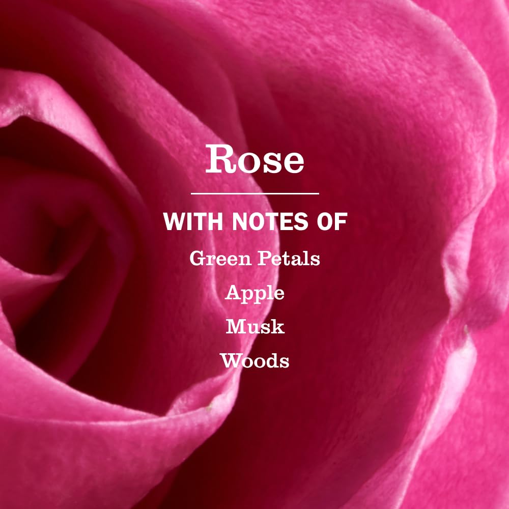 Rose-scented foaming suds provide easy dish cleanup