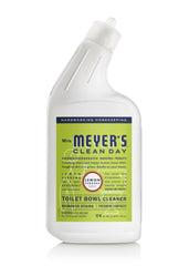 Mrs. Meyer's Lemon Verbena bottle front shows fresh citrus scent for bathroom cleaning