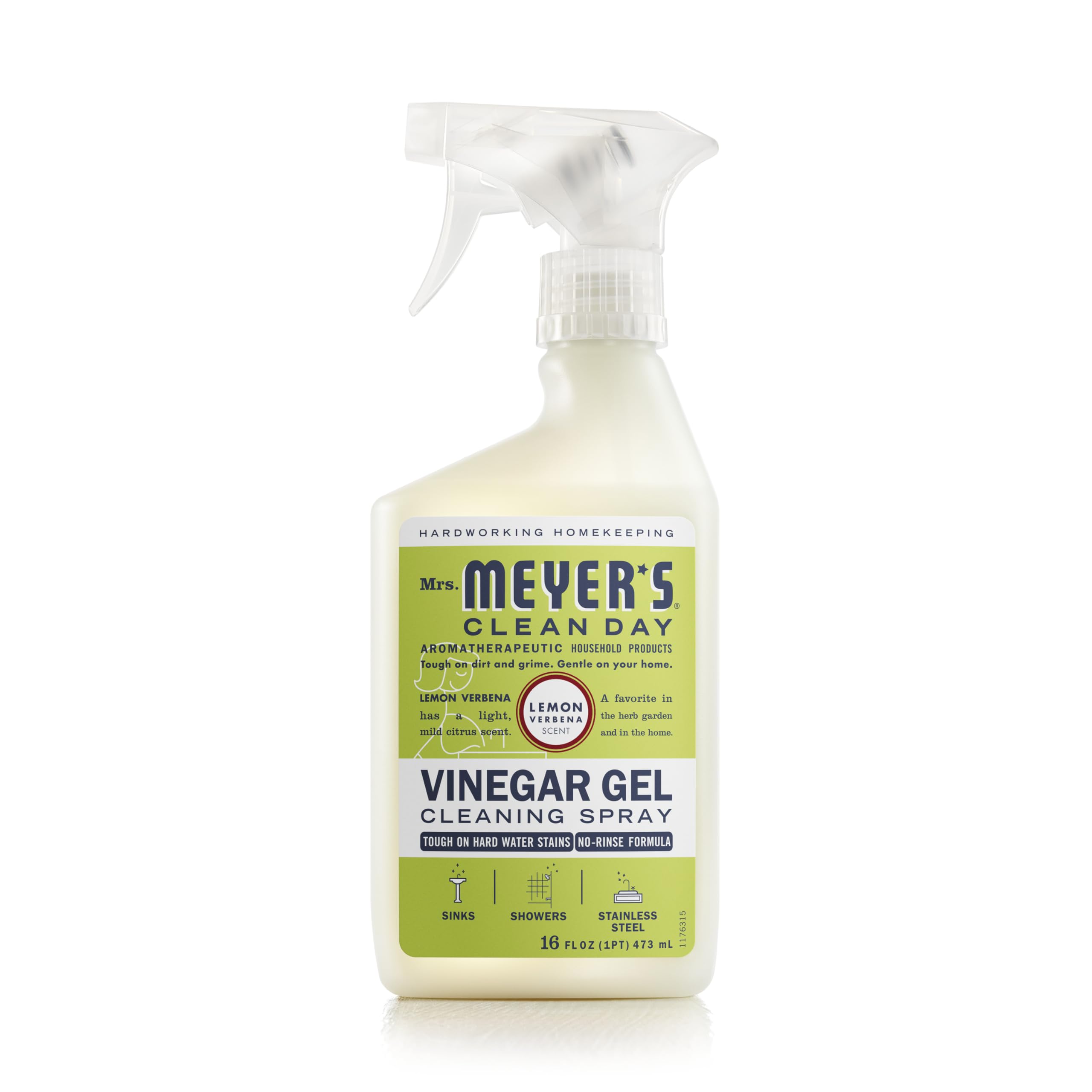 Mrs. Meyer's Vinegar Gel cleans bathroom sinks with no-rinse convenience.