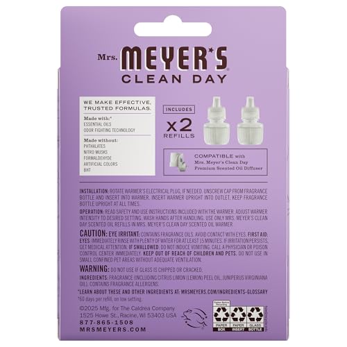 Mrs. Meyer's Compassion Flower diffuser refill for long-lasting, subtle home aroma
