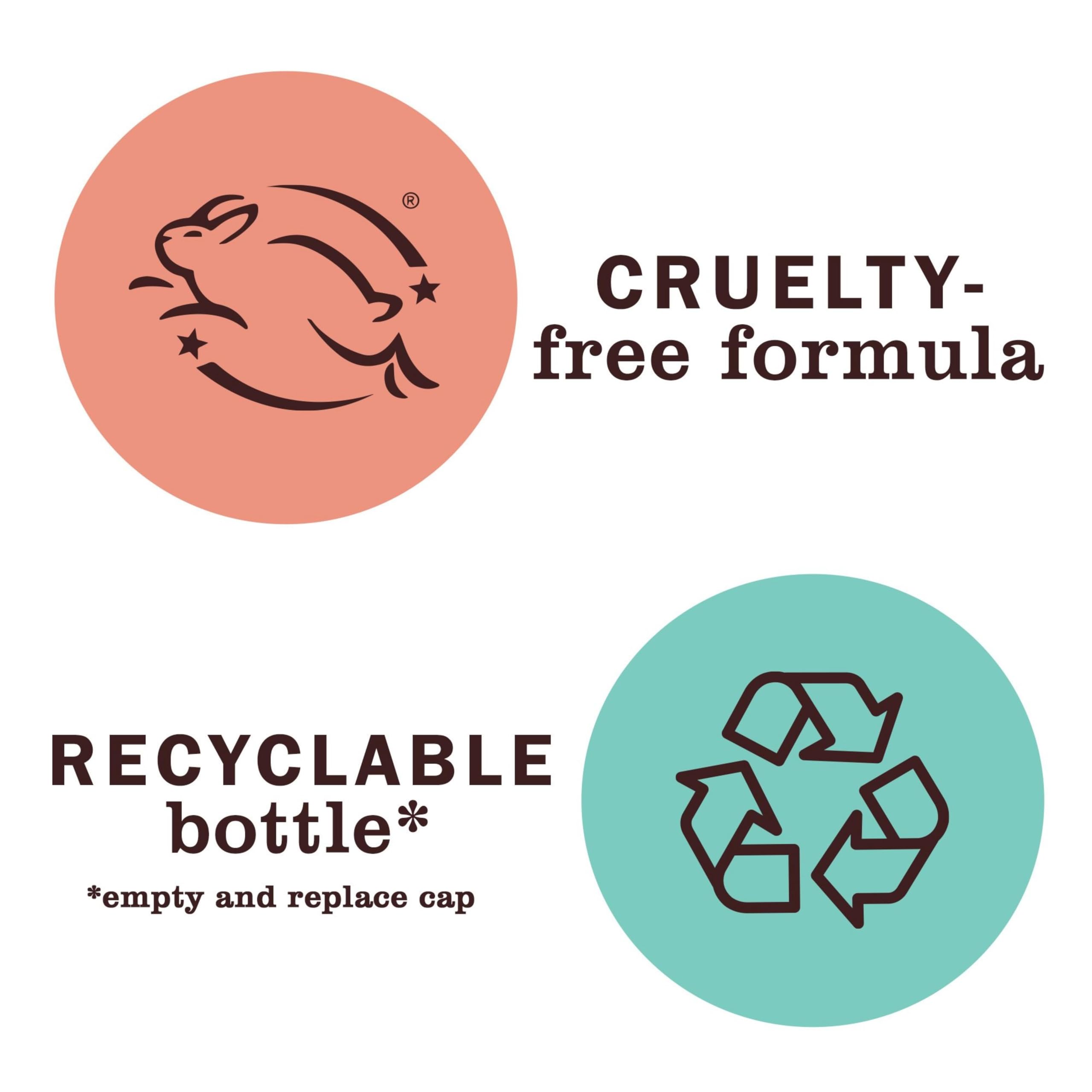 HE compatibility icon displayed on Mrs. Meyer's Compassion Flower bottle.