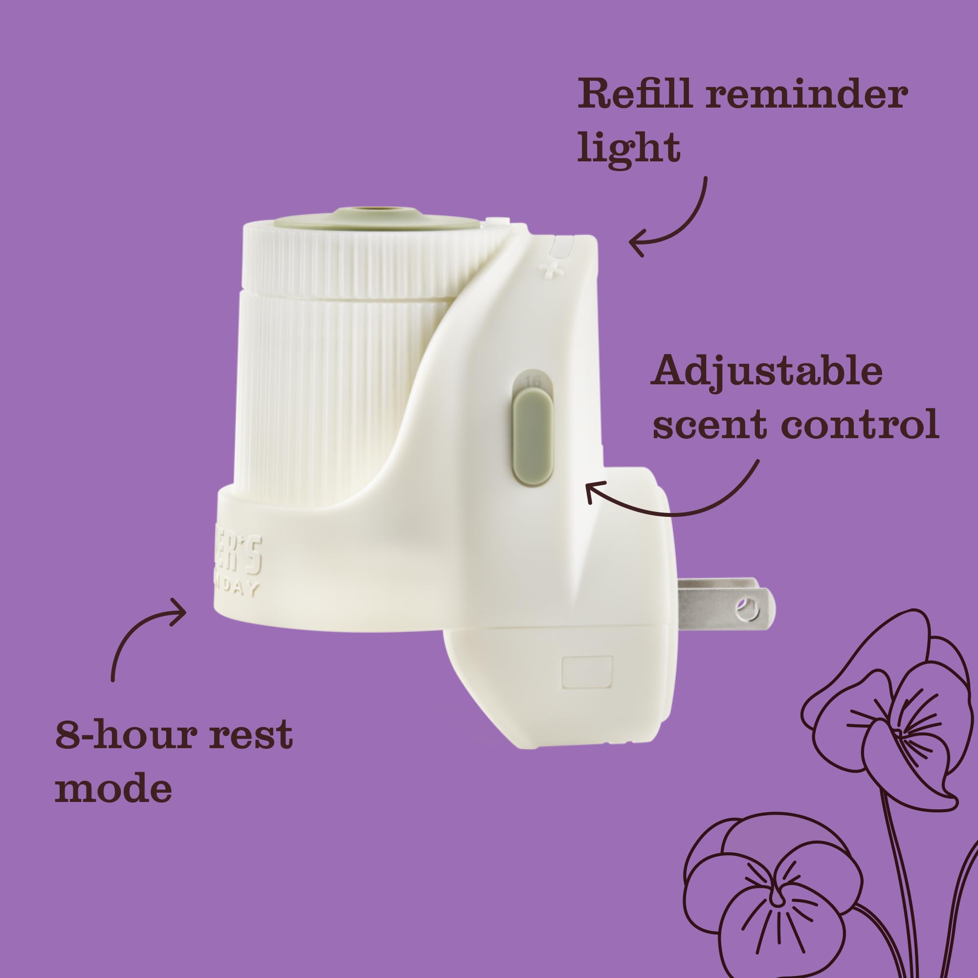 Compassion Flower refill enhances living spaces with a bright, natural aroma