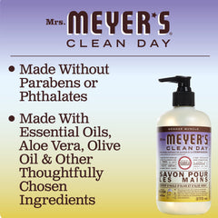 Mrs. Meyer's Compassion Flower label close-up highlights ingredients