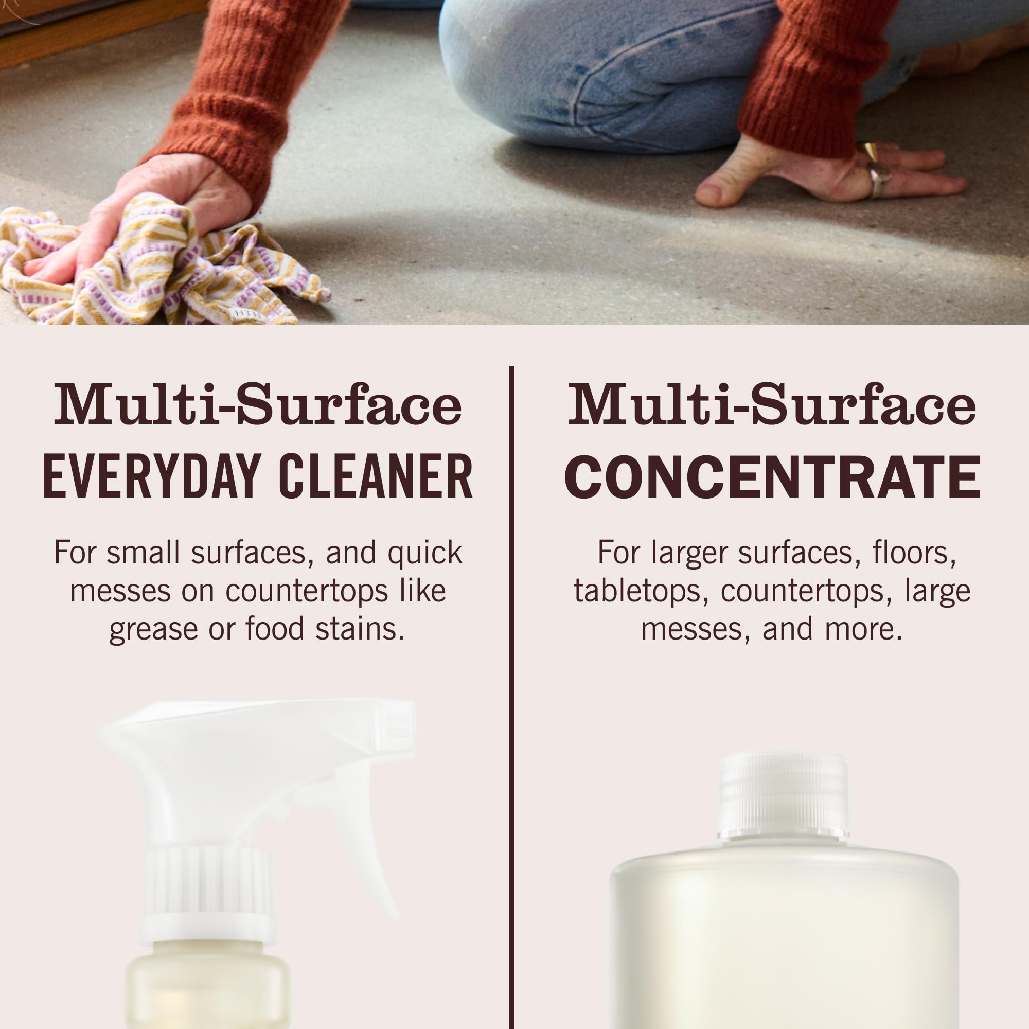 Mrs. Meyer's cruelty-free Leaping Bunny packaging visible
