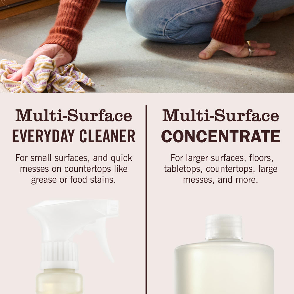 Mrs. Meyer's cruelty-free Leaping Bunny packaging visible