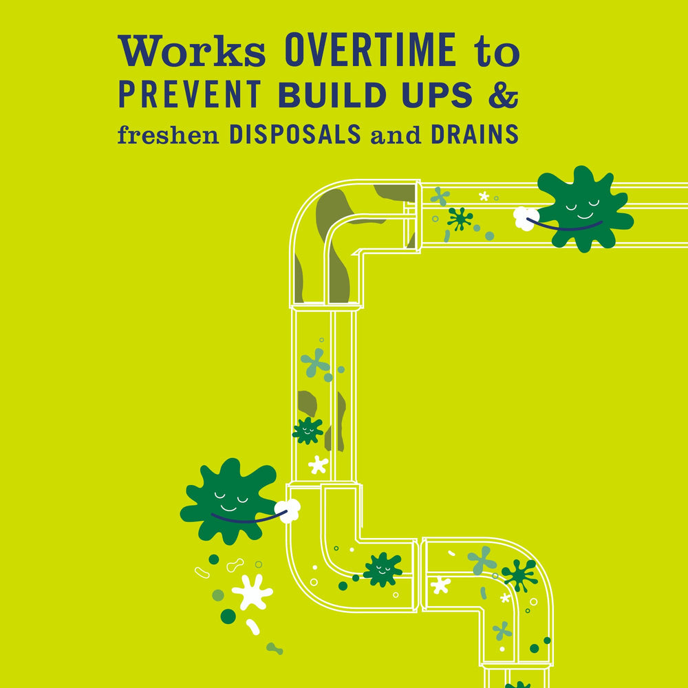 Mrs. Meyer’s Probiotic Drain Maintenance is safe for septic systems and pipes