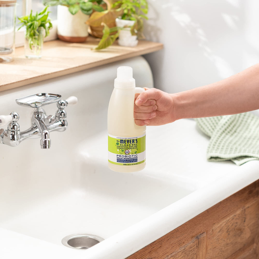 Bleach-free, plant-powered cleaner for disposals and drains by Mrs. Meyer’s