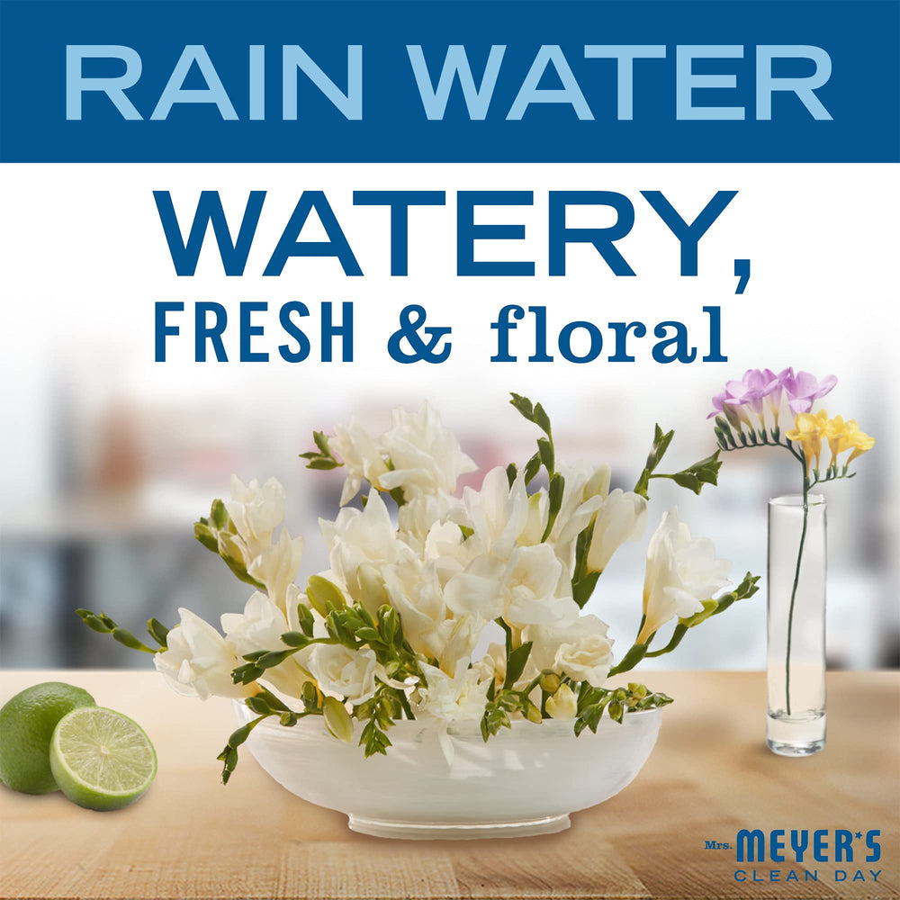 Pour spout view of Mrs. Meyer's Rain Water detergent for easy dosing.