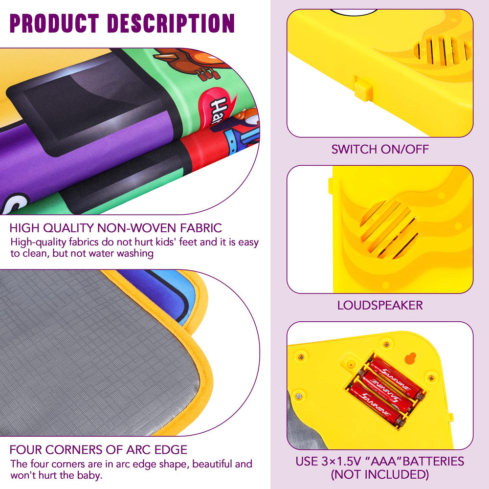 MR.TN foldable piano mat showing compact storage and travel readiness