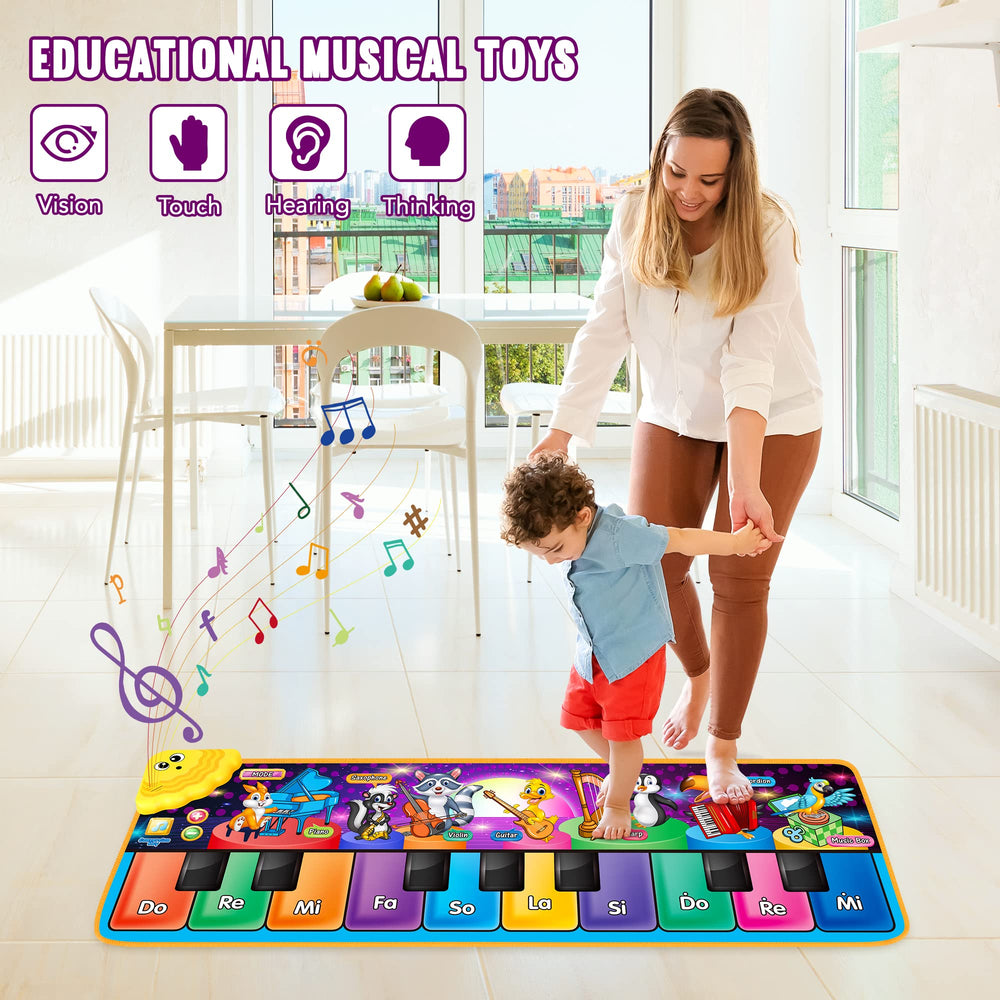 MR.TN educational piano mat supporting early music and movement learning