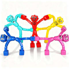 Mruikeny magnetic robot men travel set designed for portable play.