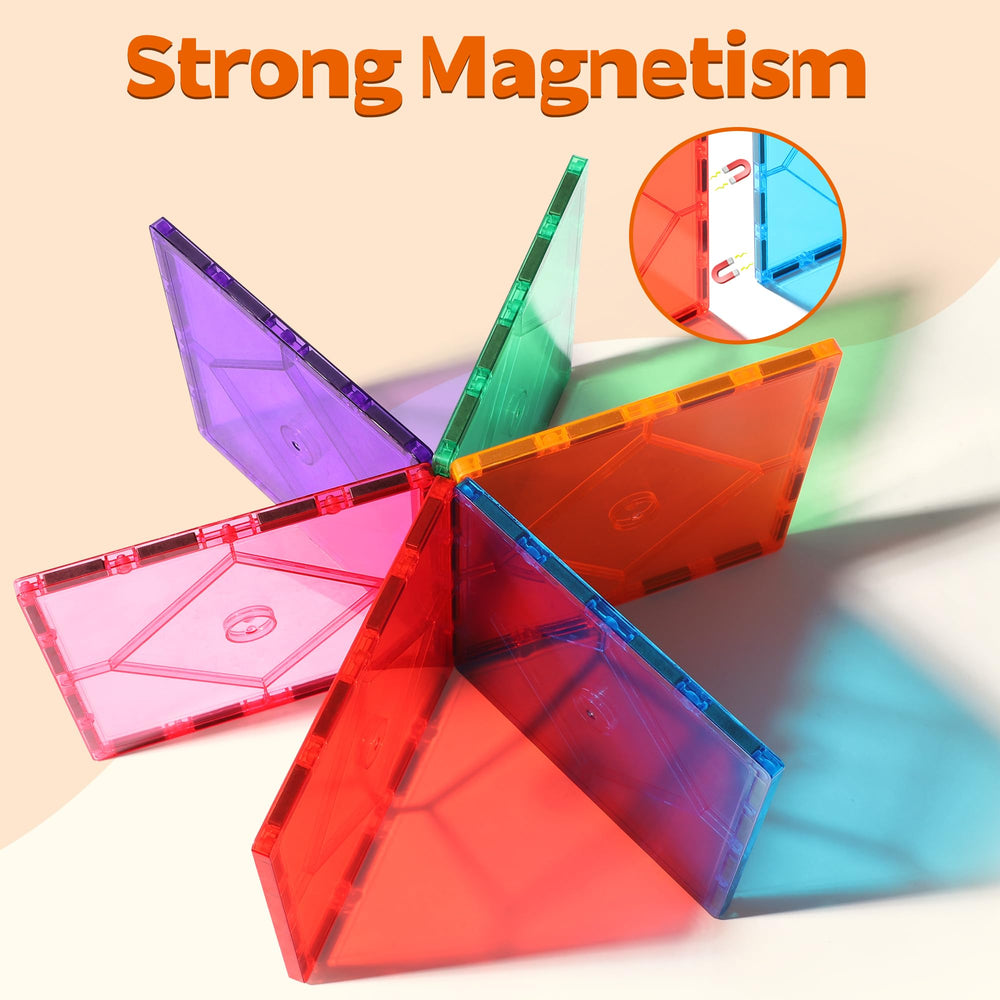 Mruikeny durable ABS tiles with strong magnets for kids