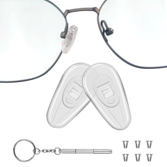 Mr.ZzjOOj air-chamber nose pads deliver soft, cushioned comfort on the nose.