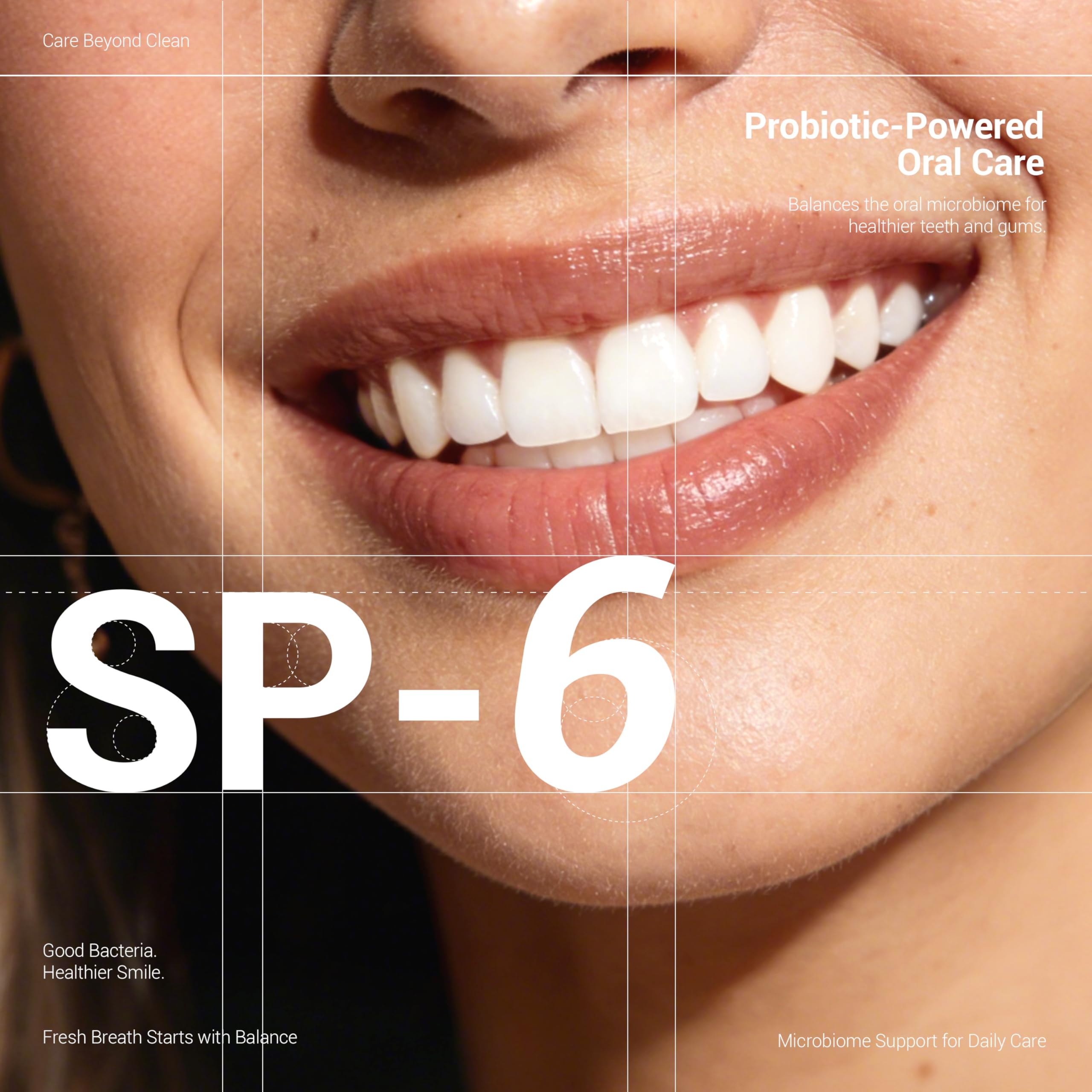 MSDRWIKEY SP-6 tube squeeze highlights easy daily use and fluoride-free formula.