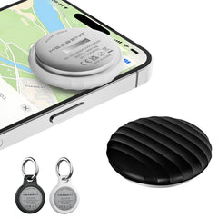 MSEBENT Tracker Tag 2-pack in black and white for quick item tracking with Find My