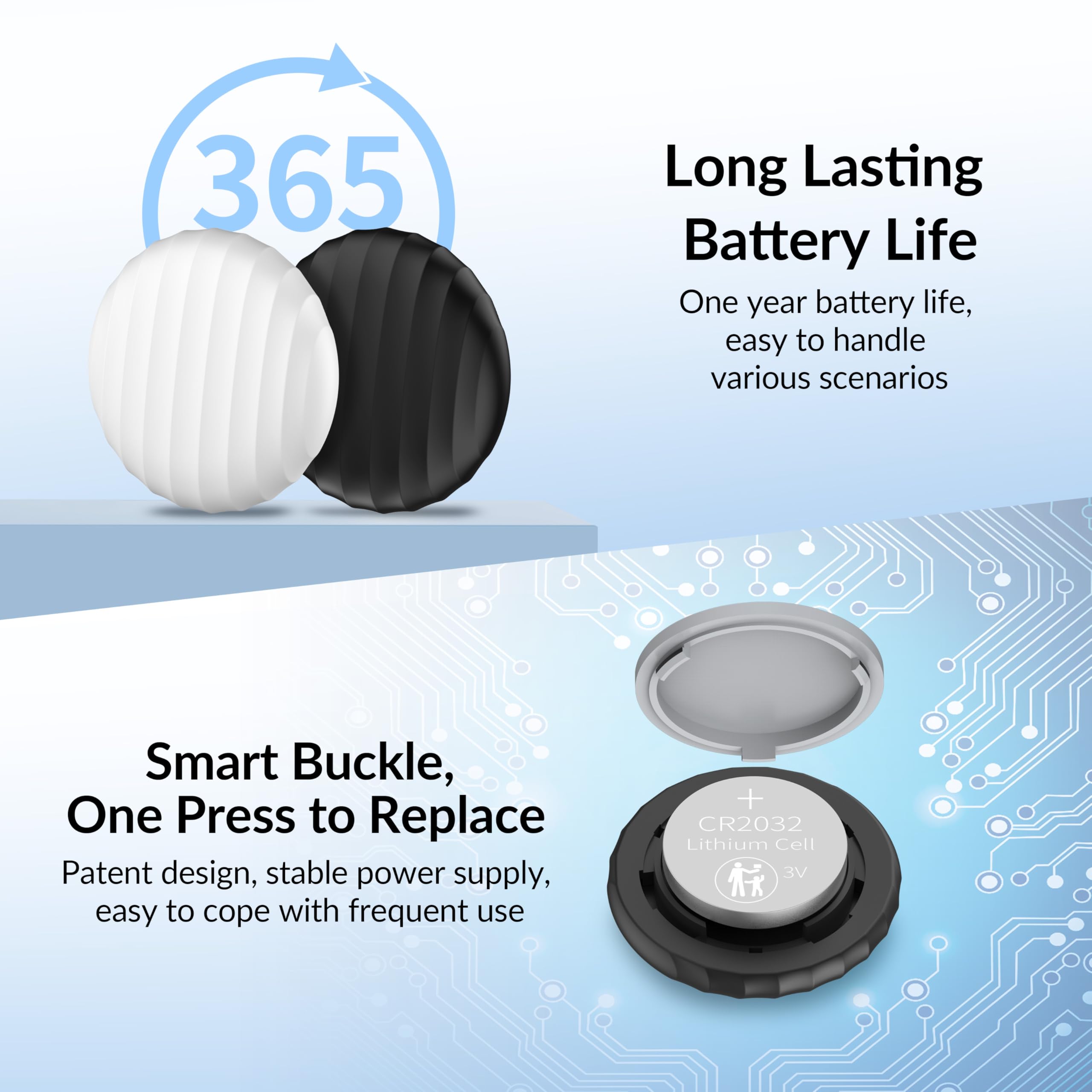 MSEBENT tracker tag fits securely in rubber holder