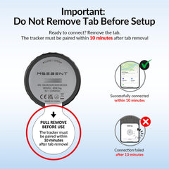 MSEBENT tracker tag IP67 waterproof for luggage and keys in any weather