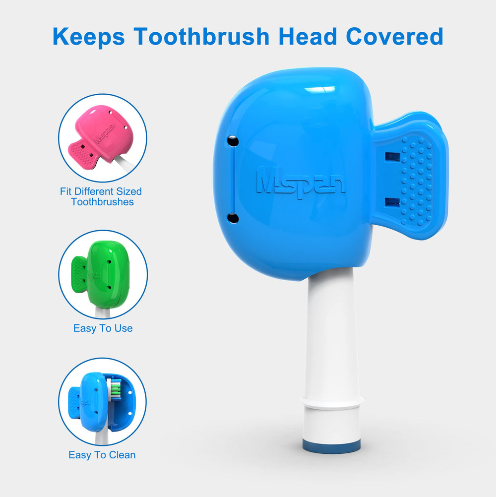 Mspan travel-friendly toothbrush head cover cap fitting most brushes during trips