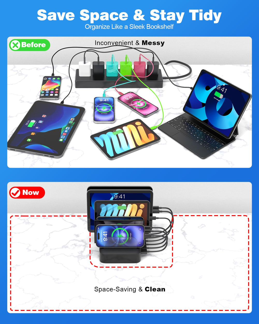 MSTJRY tall slots support bulky tablets like thicker iPads