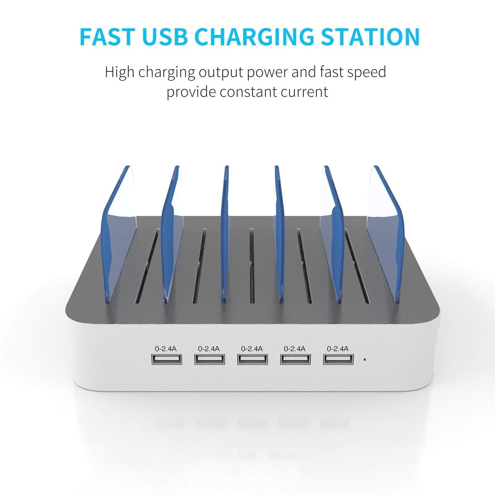 MSTJRY multi-device docking setup shown for a clutter-free home or office.