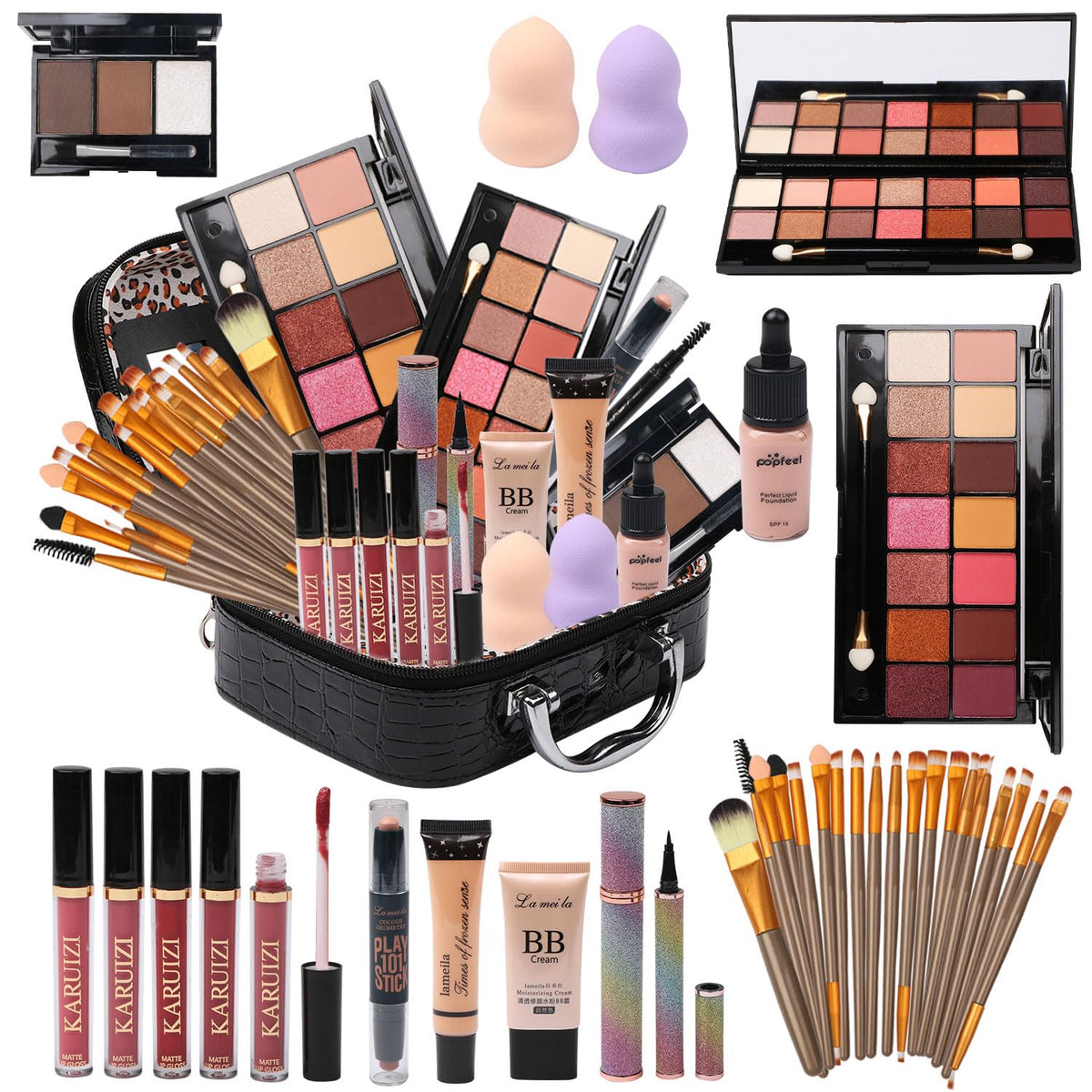 MTDXILTAI all-in-one makeup bag for portable storage and easy organization.