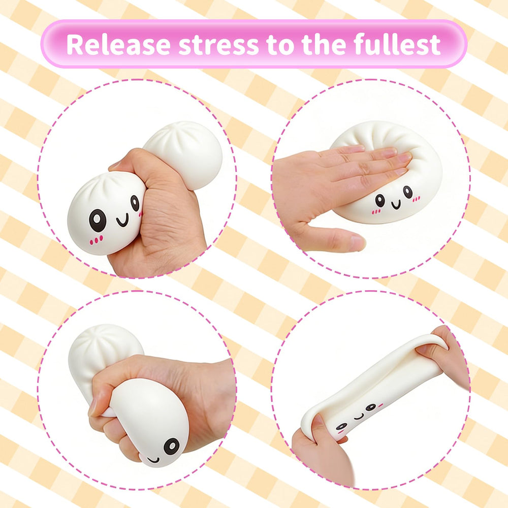 mtlsttbd dumpling squishy toy white close up texture for calming sensory needs