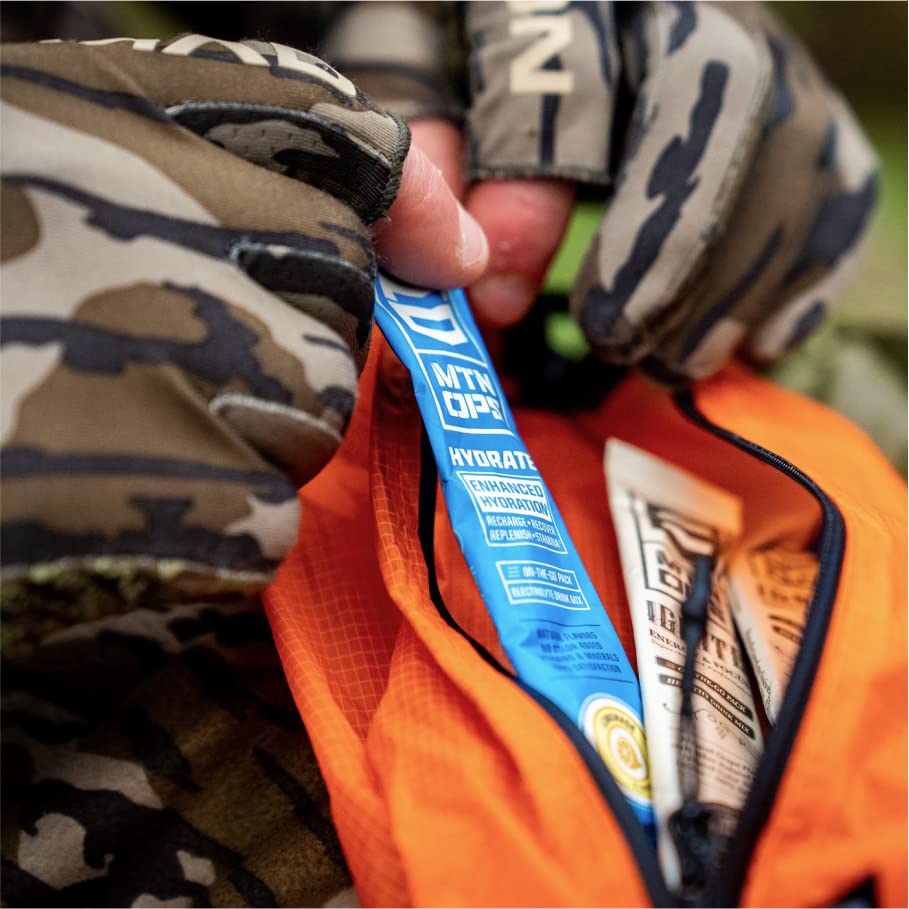 MTN OPS Hydrate on hiking trail illustrating outdoor hydration support.