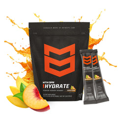 MTN OPS Hydrate powder scoop showing easy portioning for workouts