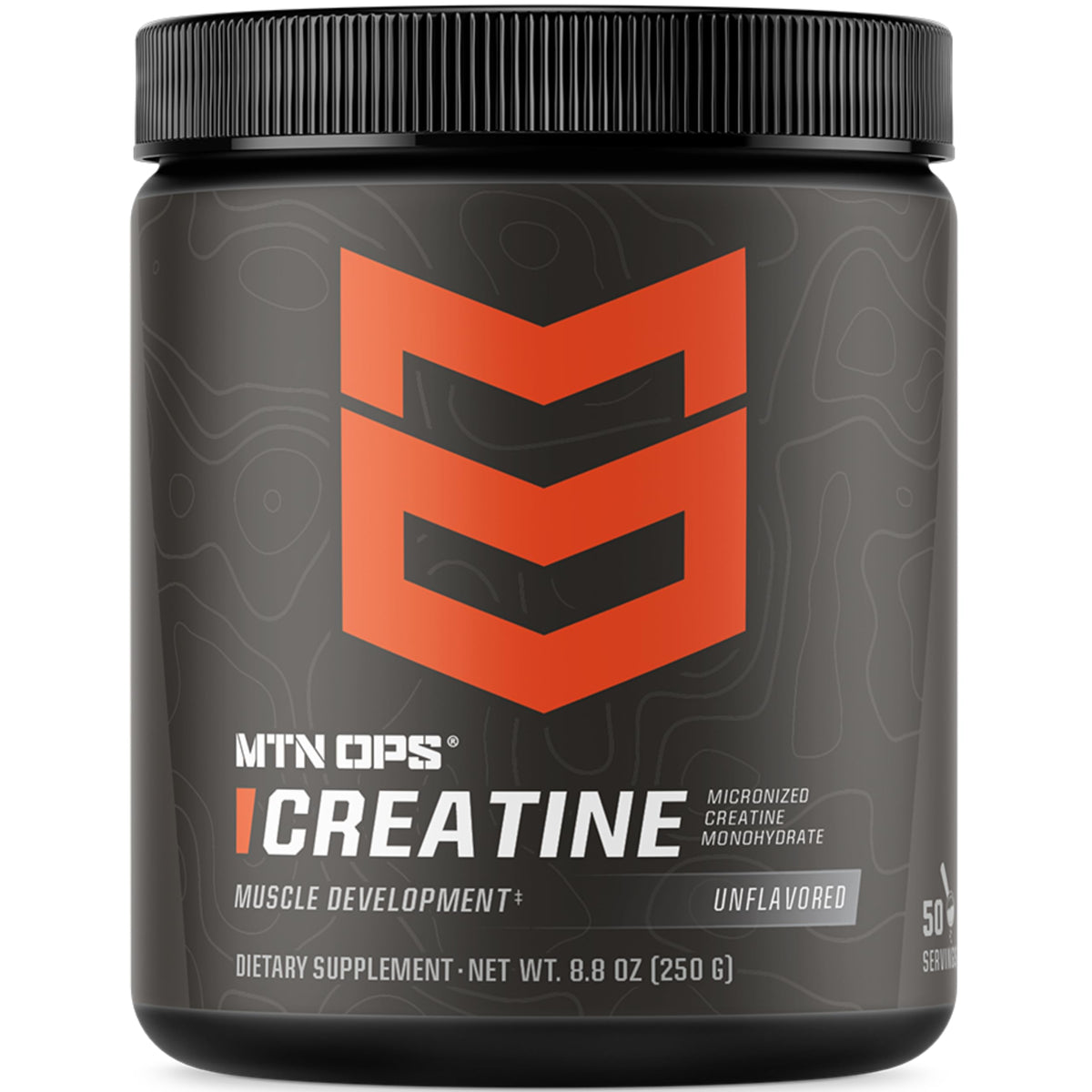 MTN OPS creatine bottle ready for high intensity training boosting strength potential