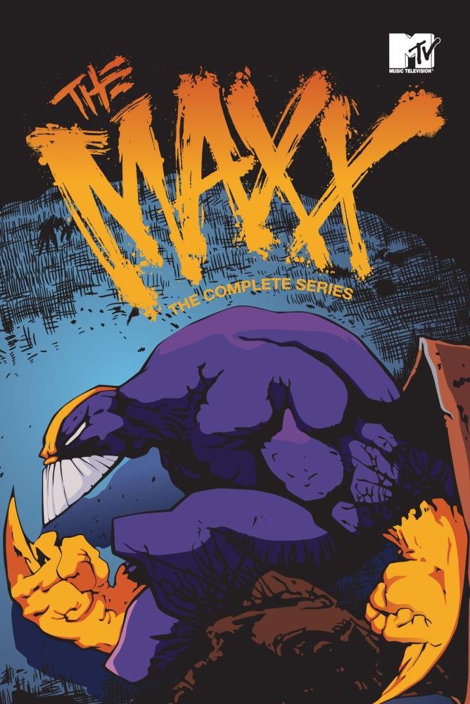 MTV The Maxx complete series cover, featuring the purple hero, ideal for retro TV fans
