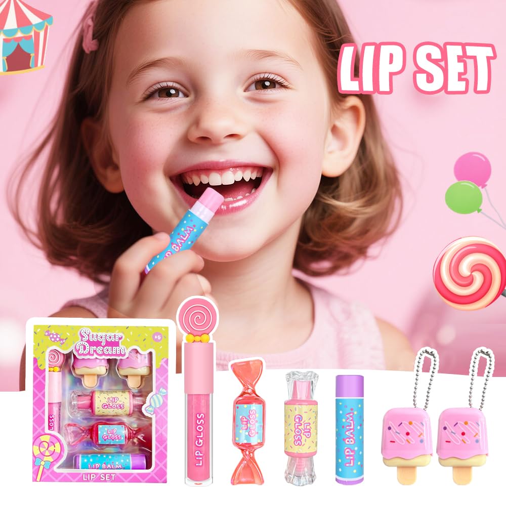 MU Make You Up candy glosses with bright colors for party favors.