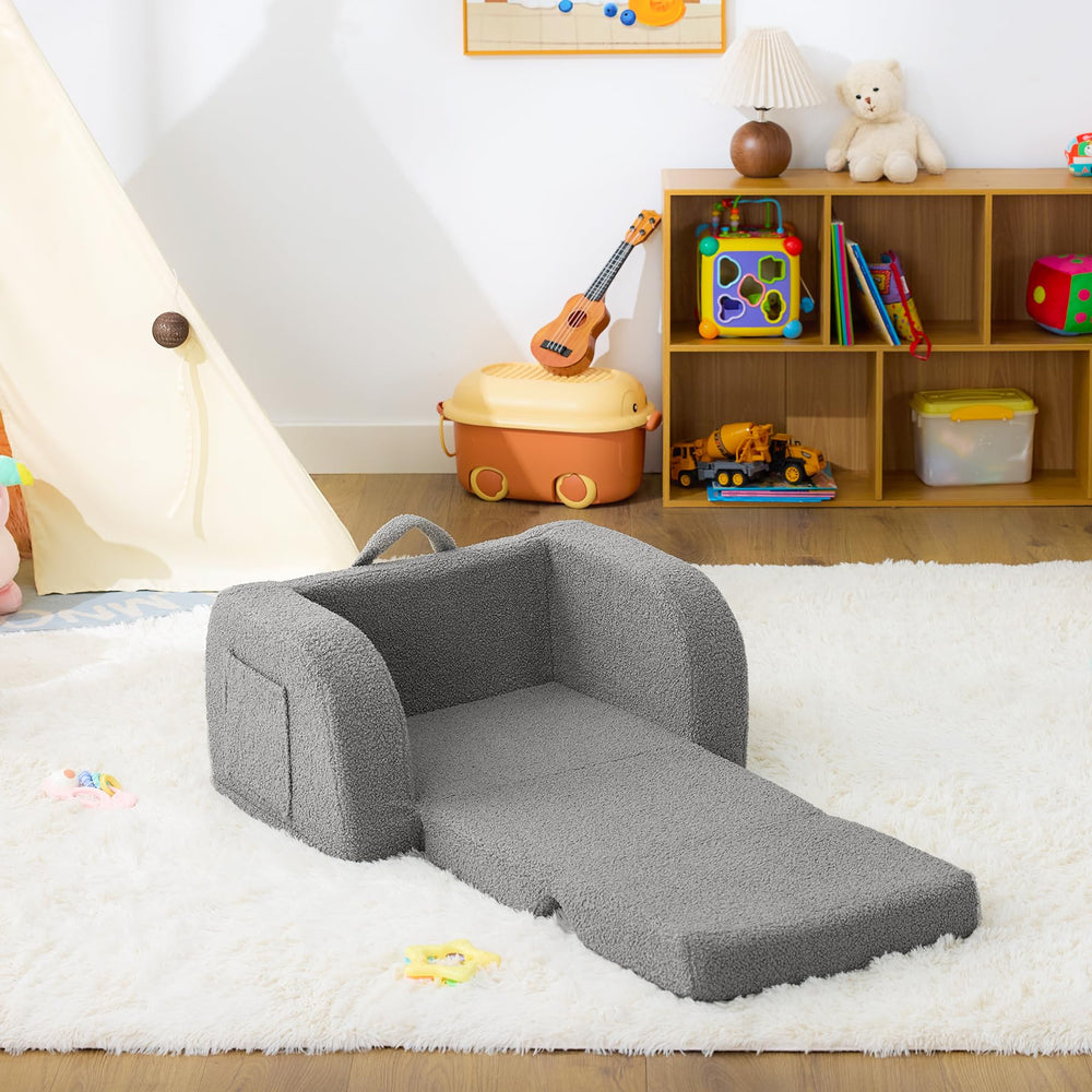 MuaMelop toddler couch compact design supports quick storage and portability.