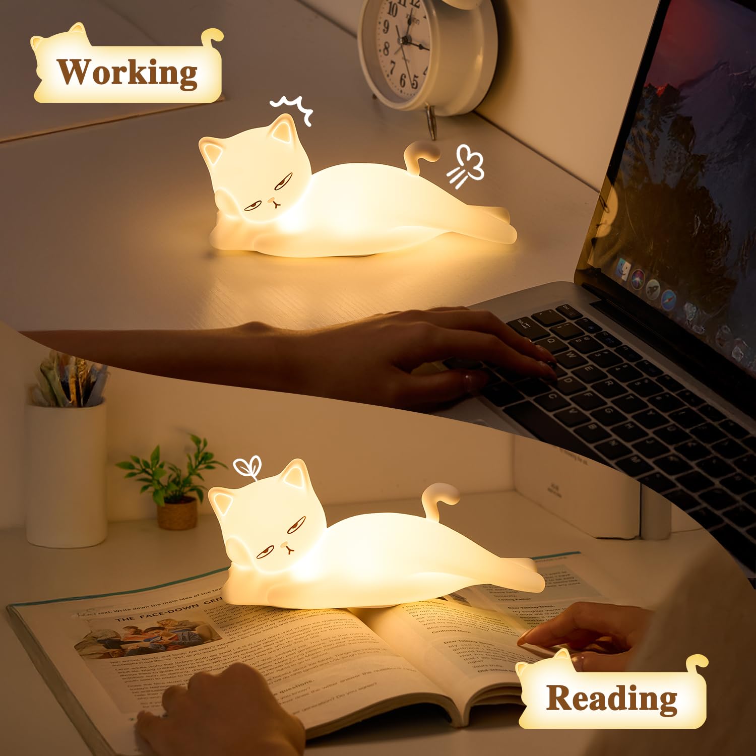Mubarek Five brightness levels support bedtime and reading