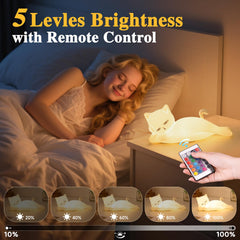 Mubarek Silicone soft-cat-lamp cover for a squishy, comforting feel