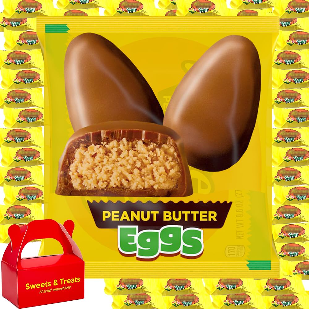 Muchai Easter basket stuffer milk chocolate peanut butter eggs for celebrations