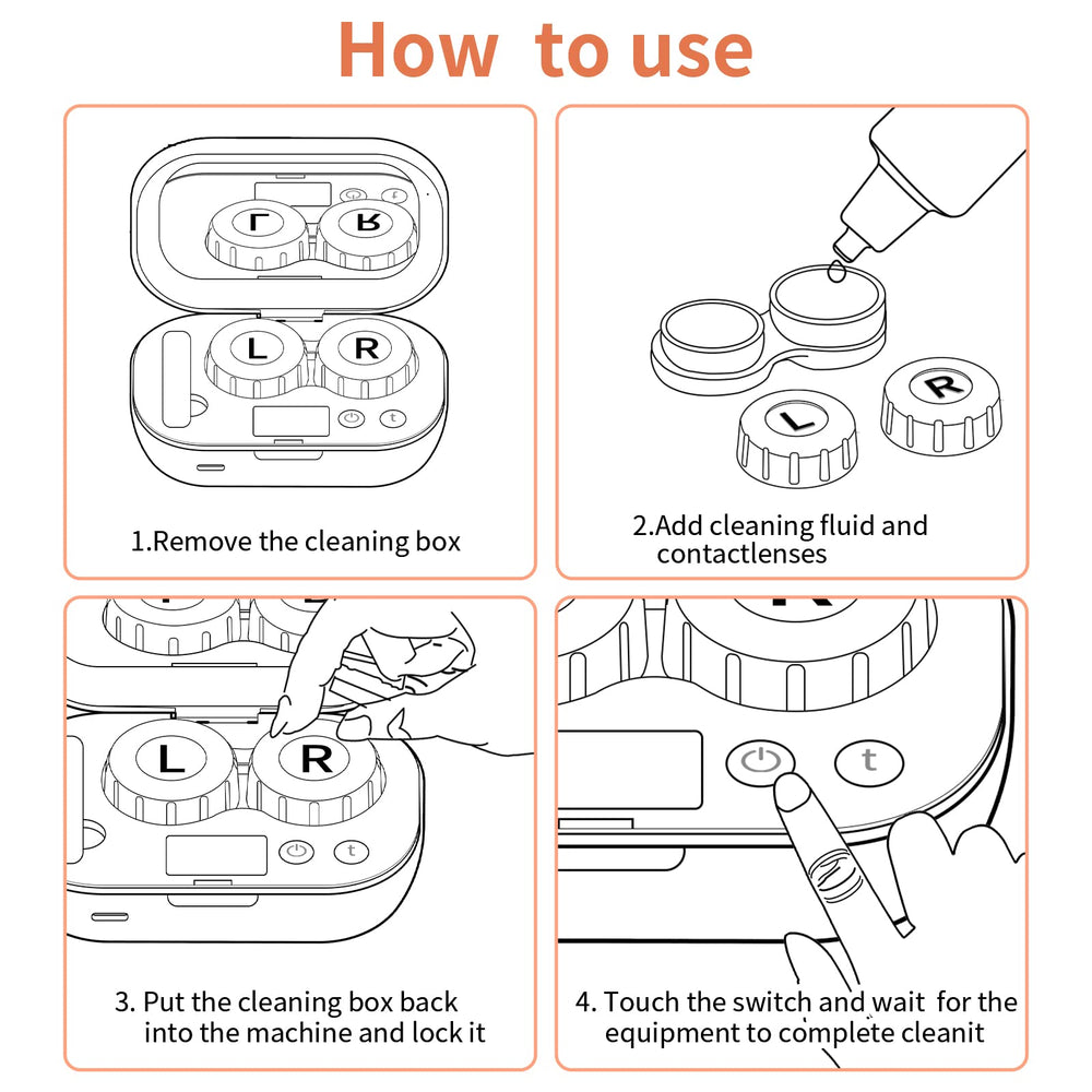 mUGLE mirror with lens boxes highlights organized, user-friendly care