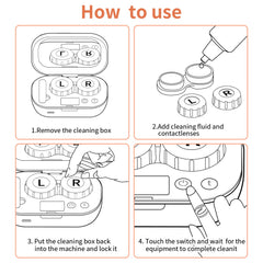 mUGLE mirror with lens boxes highlights organized, user-friendly care