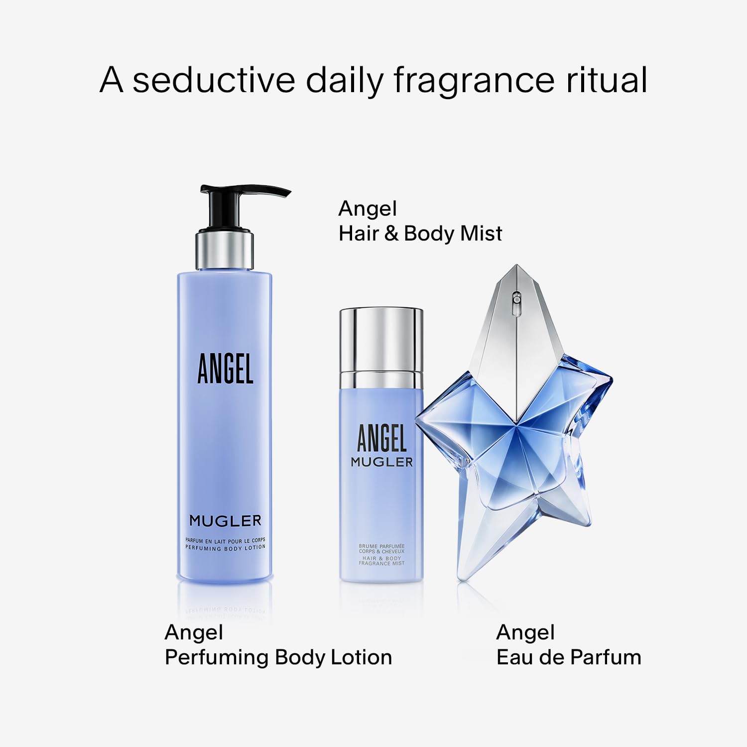 Mugler Angel fragrance cloud envelops you with a delicate scent