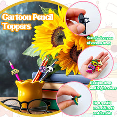 Muiyaneq cute pencil topper fruits adds bright characters to engage students