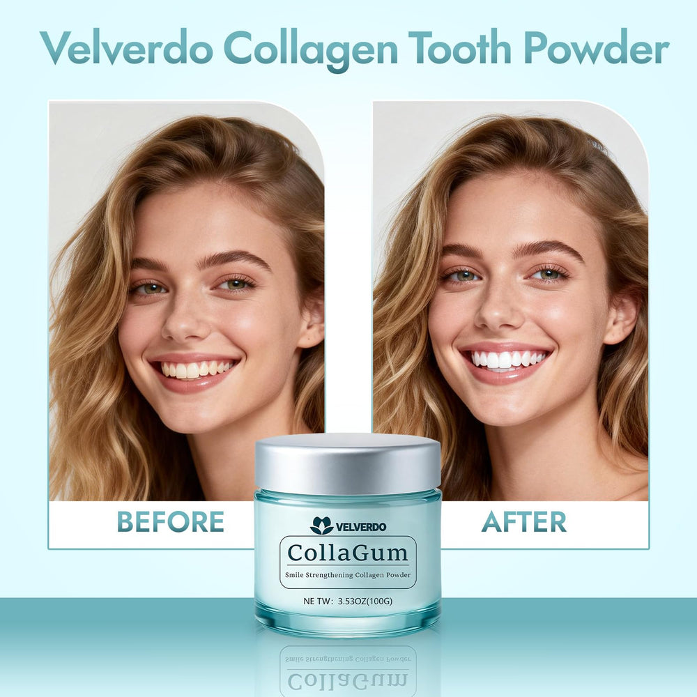 Velverdo hydroxyapatite icon suggests enamel-friendly minerals.