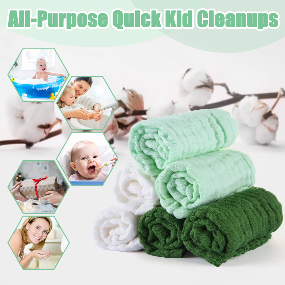MUKIN burp cloth in action for clean feeding moments.
