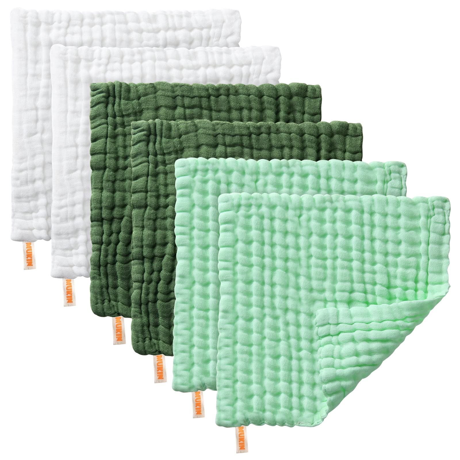 MUKIN nursery-ready cloths highlight safe, natural cotton materials.