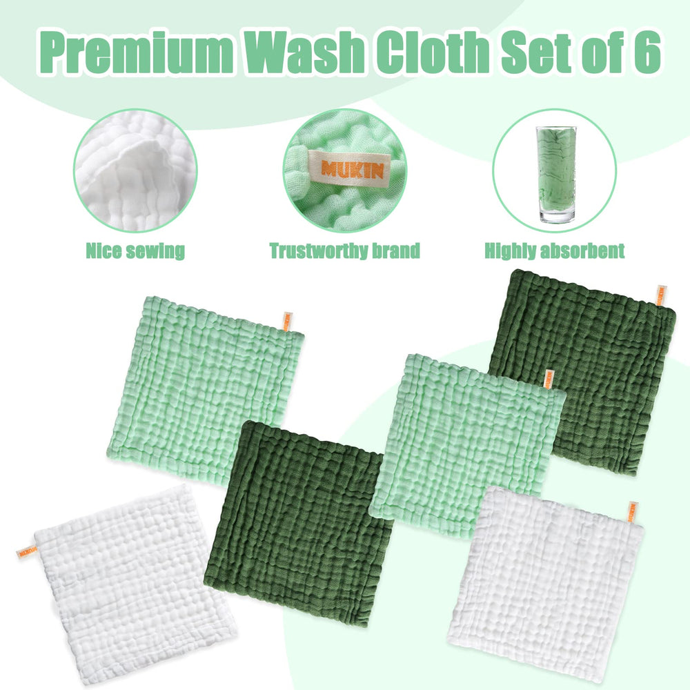 MUKIN fabric closeup shows soft texture and high absorbency for quick bath routines.