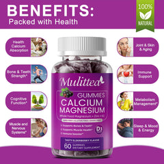 Mulittea gummy close-up demonstrating easy, pleasant daily supplement