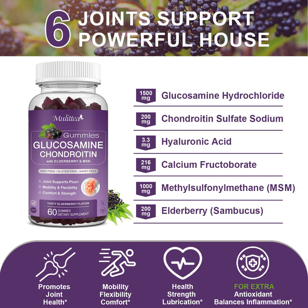 Mulittea elderberry ingredients, natural antioxidant blend for wellness