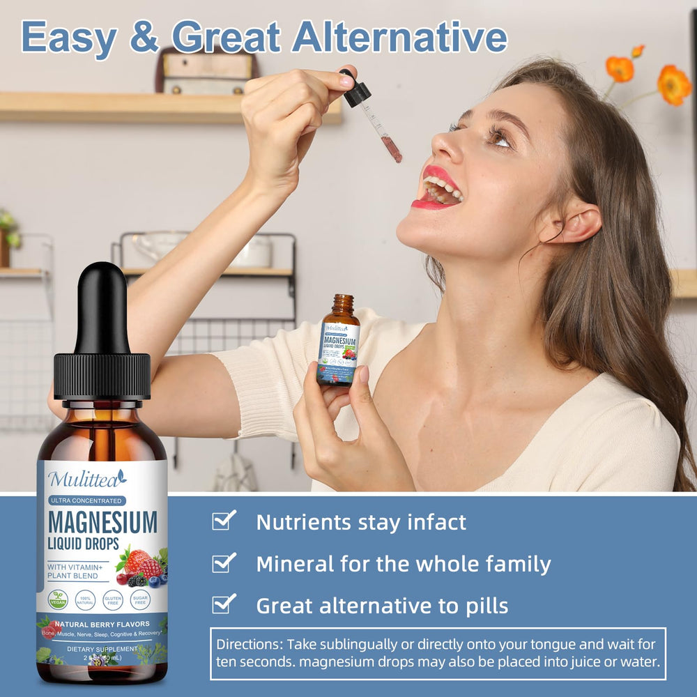Mulittea bottle with ingredients highlight including vitamins and minerals for wellness.
