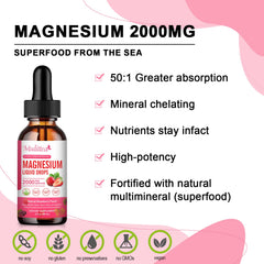 Mulittea Magnesium Glycinate Liquid measuring dropper for precise daily intake.