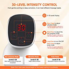 Multford 30-speed deep vibration penetrates deep tissues for targeted relief.