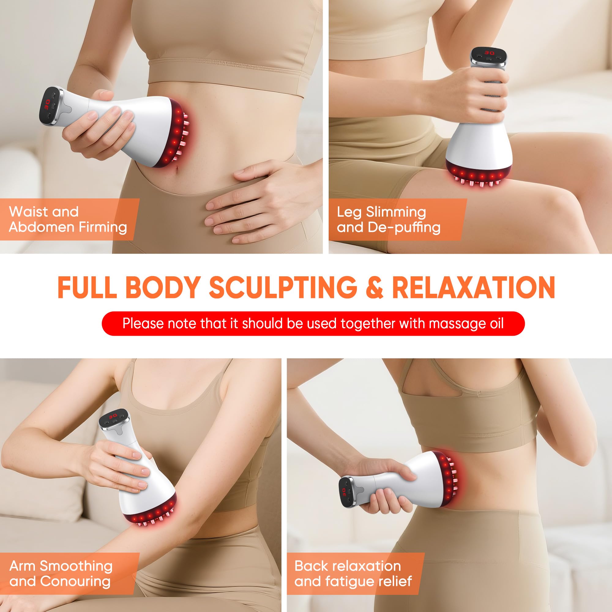 Multford versatile massager suitable for home, office, and travel breaks.